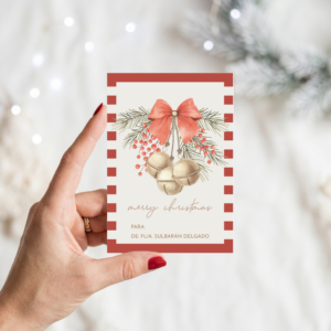 TARJETAS NAVIDAD-CASCABELES